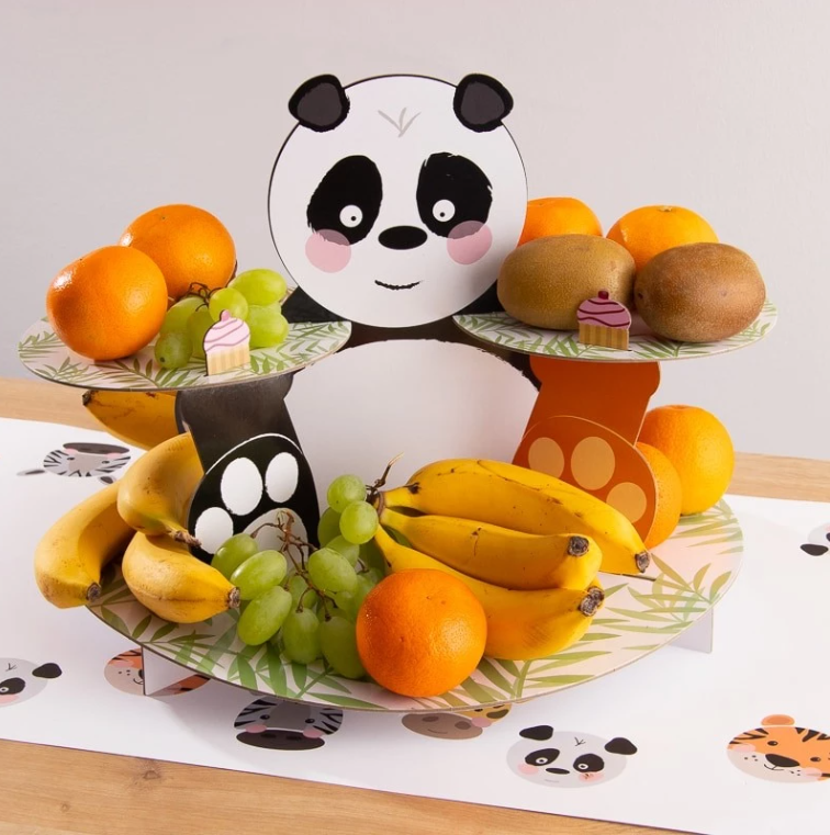 Patera na urodzinki panda zwierzaki